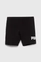 Detské krátke nohavice Puma ESS+ Logo Short Leggings G čierna
