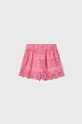 Otroške bombažne kratke hlače Mayoral roza