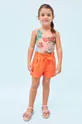 Otroške kratke hlače Mayoral 2-pack oranžna