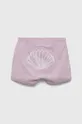 roza Bombažne kratke hlače za dojenčke United Colors of Benetton Dekliški