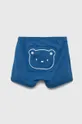 modra Bombažne kratke hlače za dojenčke United Colors of Benetton Dekliški