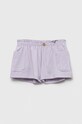 Дитячі шорти United Colors of Benetton візерунок фіолетовий 3QZGA9004.W.SEASONAL
