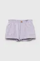 fialová Detské krátke nohavice United Colors of Benetton Dievčenský