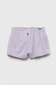 Дитячі шорти United Colors of Benetton 3QZGA9004.W.SEASONAL фіолетовий SS23