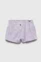 Otroške kratke hlače United Colors of Benetton vijolična