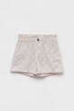 Παιδικό λινό σορτς United Colors of Benetton με μοτίβο μπεζ 44JRG9010.P.SEASONAL