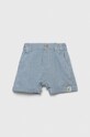 Бебешки къс панталон от памук United Colors of Benetton памук син 47PQA900A.W.SEASONAL