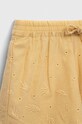 Fete United Colors of Benetton pantaloni scurți din bumbac pentru bebeluși 47YZA900D.W.SEASONAL bej