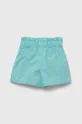 Otroške bombažne kratke hlače United Colors of Benetton turkizna