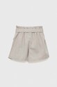 United Colors of Benetton szorty lniane dziecięce 4BE7C901H.G.SEASONAL beżowy SS23