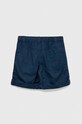 Detské ľanové šortky United Colors of Benetton 4BE7G9012.P.SEASONAL tmavomodrá SS23