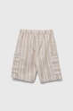 United Colors of Benetton szorty bawełniane dziecięce 4JKCC901U.G.SEASONAL beżowy SS23