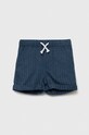 Детские льняные шорты United Colors of Benetton узор тёмно-синий 4W29G900Z.P.SEASONAL