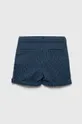 Dječje lanene kratke hlače United Colors of Benetton mornarsko plava
