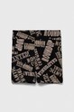 Sisley szorty dziecięce wzorzyste czarny 3QRDX900F.G.SEASONAL