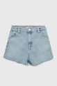 niebieski Tommy Hilfiger szorty jeansowe dziecięce Dziewczęcy