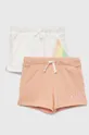 narančasta Dječje kratke hlače GAP 2-pack Za djevojčice