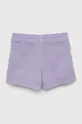 Detské rifľové krátke nohavice GAP fialová