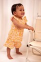Coccodrillo pantaloni scurti bebe casual portocaliu WC3121401HGN