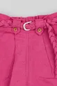 vijolična Otroške kratke hlače z mešanico lana zippy