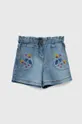 голубой Детские хлопковые шорты zippy Для девочек
