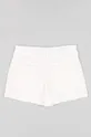 Otroške bombažne kratke hlače zippy bela