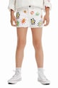Detské krátke nohavice Desigual rifľovina biela 23SGDD07