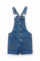 Детский джинсовый комбинезон Desigual 23SGDD08 голубой SS23
