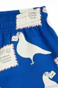 modrá Detské bavlnené šortky Mini Rodini