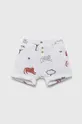 bela Bombažne kratke hlače za dojenčke United Colors of Benetton Otroški