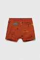 United Colors of Benetton pantaloni scurți din bumbac pentru bebeluși casual maro 484WA900E.W.SEASONAL