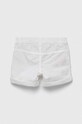Dětské bavlněné šortky United Colors of Benetton 4LN6G900N.P.SEASONAL bílá SS23