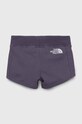 Παιδικό βαμβακερό σορτς The North Face NF0A82EK μωβ SS23