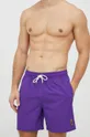 plavkové šortky Polo Ralph Lauren fialová