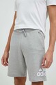 Памучен къс панталон adidas IC9403 сив SS24