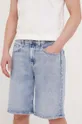 modra Jeans kratke hlače Calvin Klein Moški