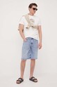 Calvin Klein pantaloni scurti jeans K10K110992.PPYX albastru SS23
