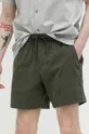 zelena Bombažne kratke hlače Abercrombie & Fitch