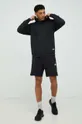 Pamučne kratke hlače adidas crna