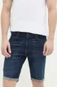 Jeans kratke hlače Hollister Co. mornarsko modra