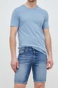 Guess pantaloni scurti jeans jeans albastru M3GD03.D4T9G