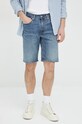 Levi's pantaloni scurti jeans jeans bleumarin 39864.0101