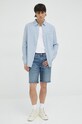 Levi's pantaloni scurti jeans 39864.0101 bleumarin SS23