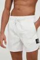biały Calvin Klein Jeans szorty kąpielowe Męski