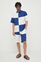 Бавовняні шорти United Colors of Benetton 4EDZU900B.901 темно-синій SS23