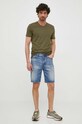 United Colors of Benetton pantaloni scurti jeans 4AW7U900K.902 albastru SS23