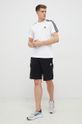 adidas szorty bawełniane Essentials HA4338 czarny AW23