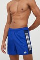 Plavkové šortky adidas Performance potlač modrá IC2248