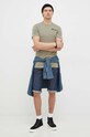 G-Star Raw szorty jeansowe D07432.B988 granatowy SS23