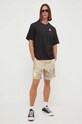 G-Star Raw szorty bawełniane D21039.D386 brązowy AW23